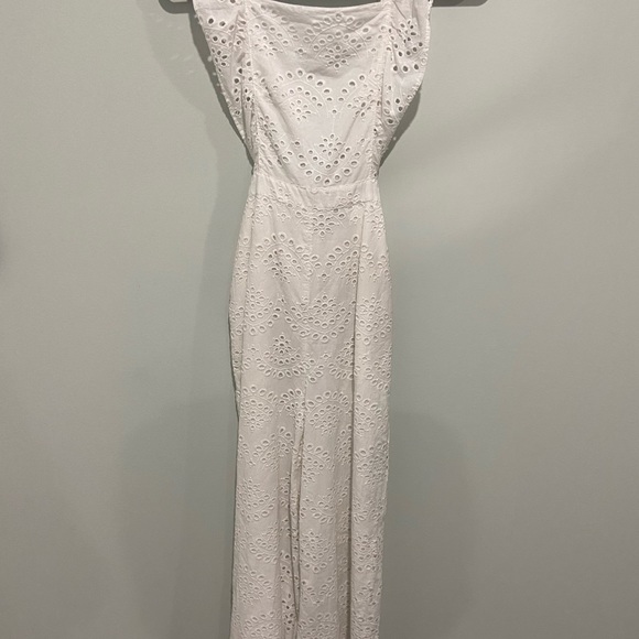 Topshop eyelet jumpsuit overalls white - Picture 2 of 8